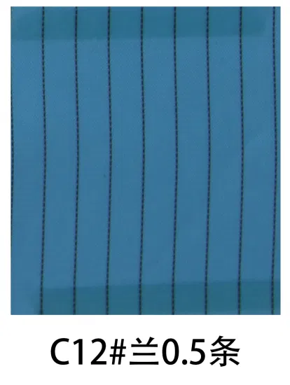Antistatisches ESD-Rohmaterial für Kleidungsstücke, die in der grünen Farbe des Reinraums 0,5 Grid verwendet werden