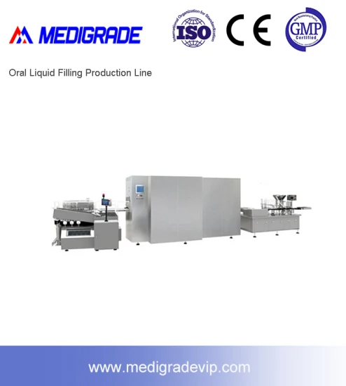 Automatische Produktionslinie für orale Flüssigkeitsabfüllmaschinen für pharmazeutische Flüssigkeiten